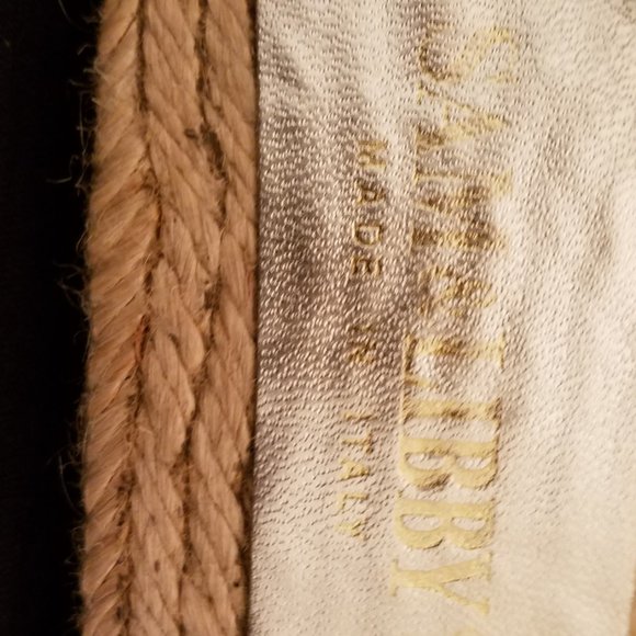 Sam and Libby jute flats, Leather/Glitter Flowers - Picture 3 of 6